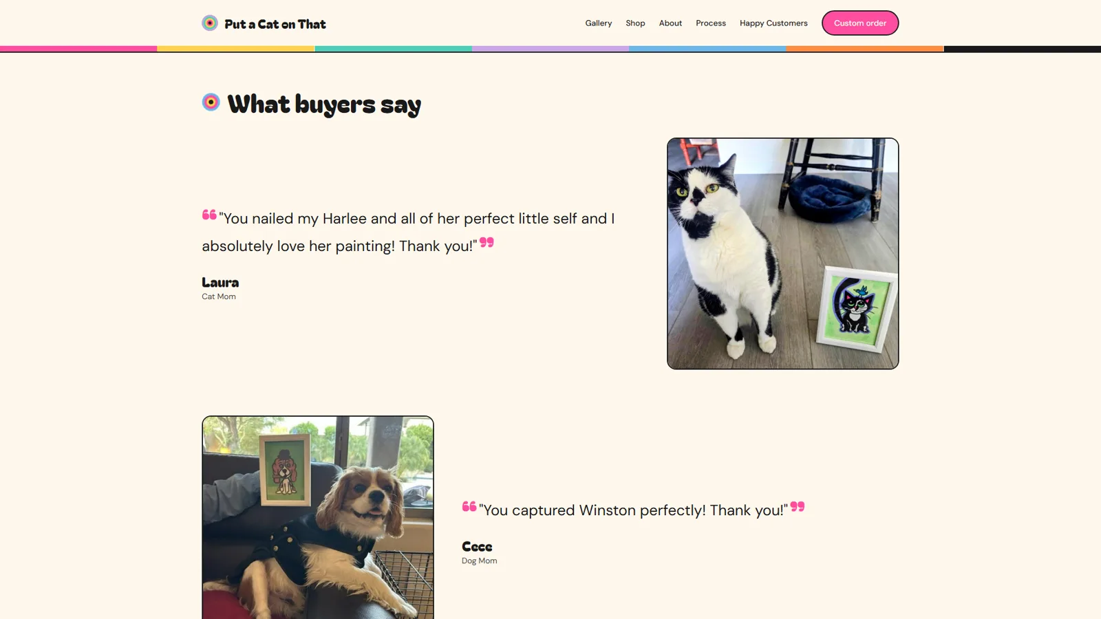 Put a Cat on That customer testimonials